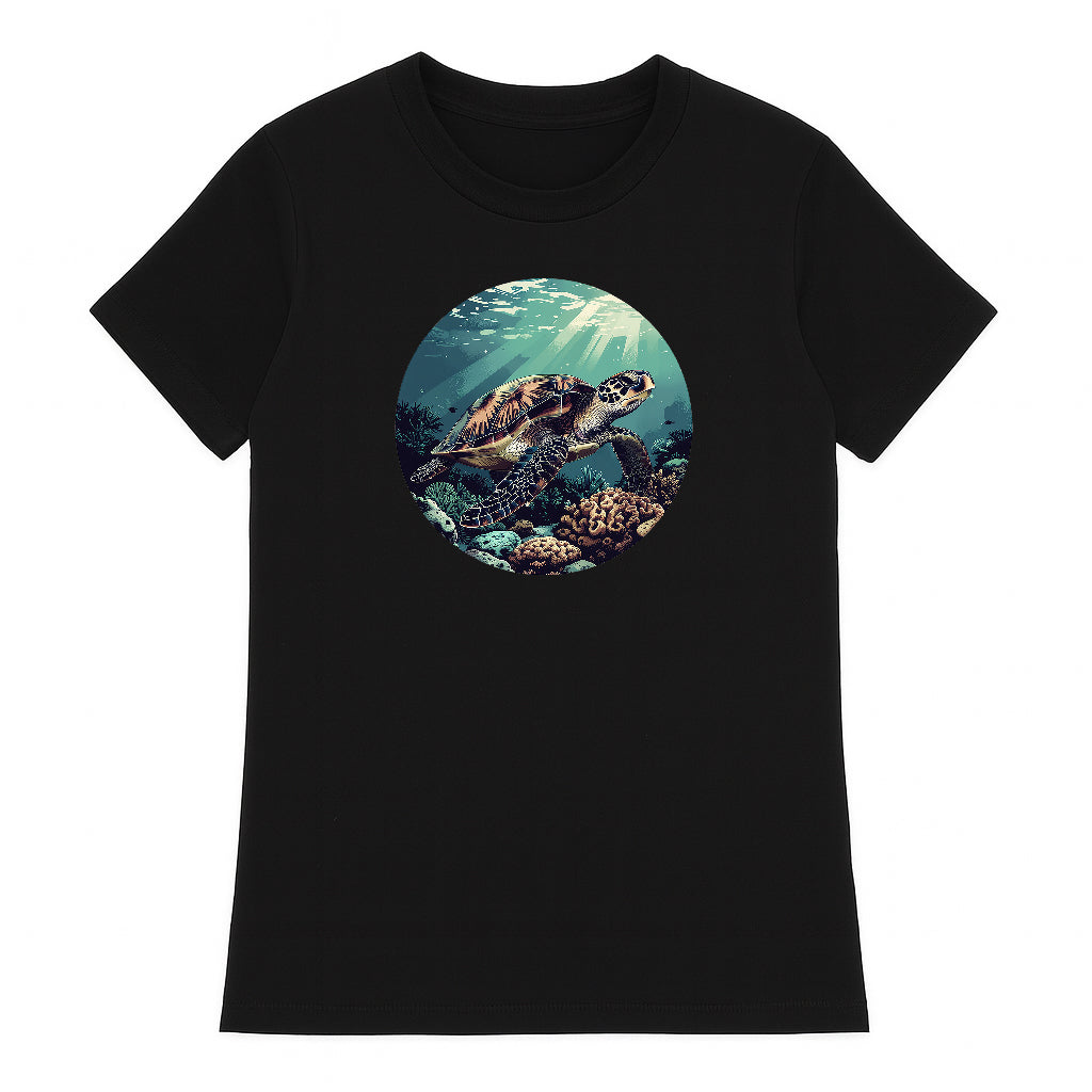 T-shirt Aqua Spirit Black Women's