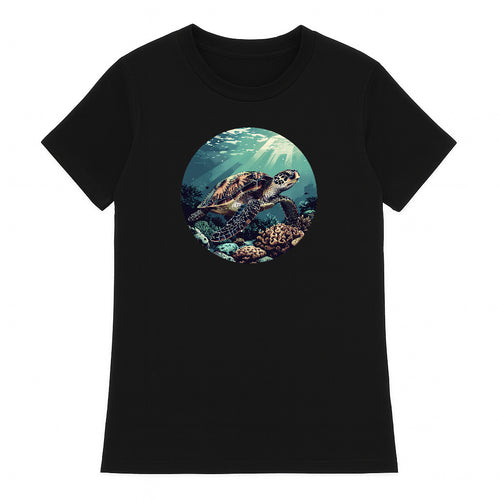 T-shirt Aqua Spirit Black Women's