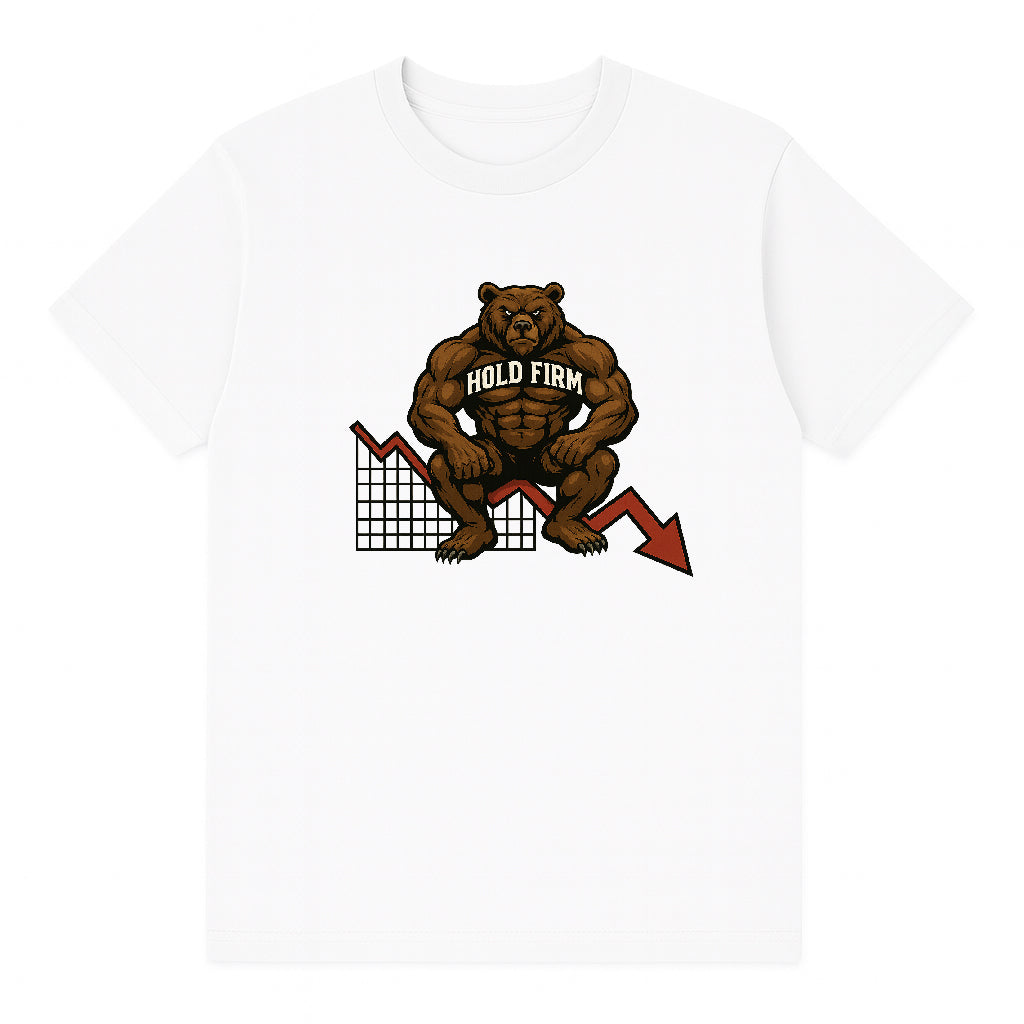 T-shirt Bear Hold Firm Colour White Men's