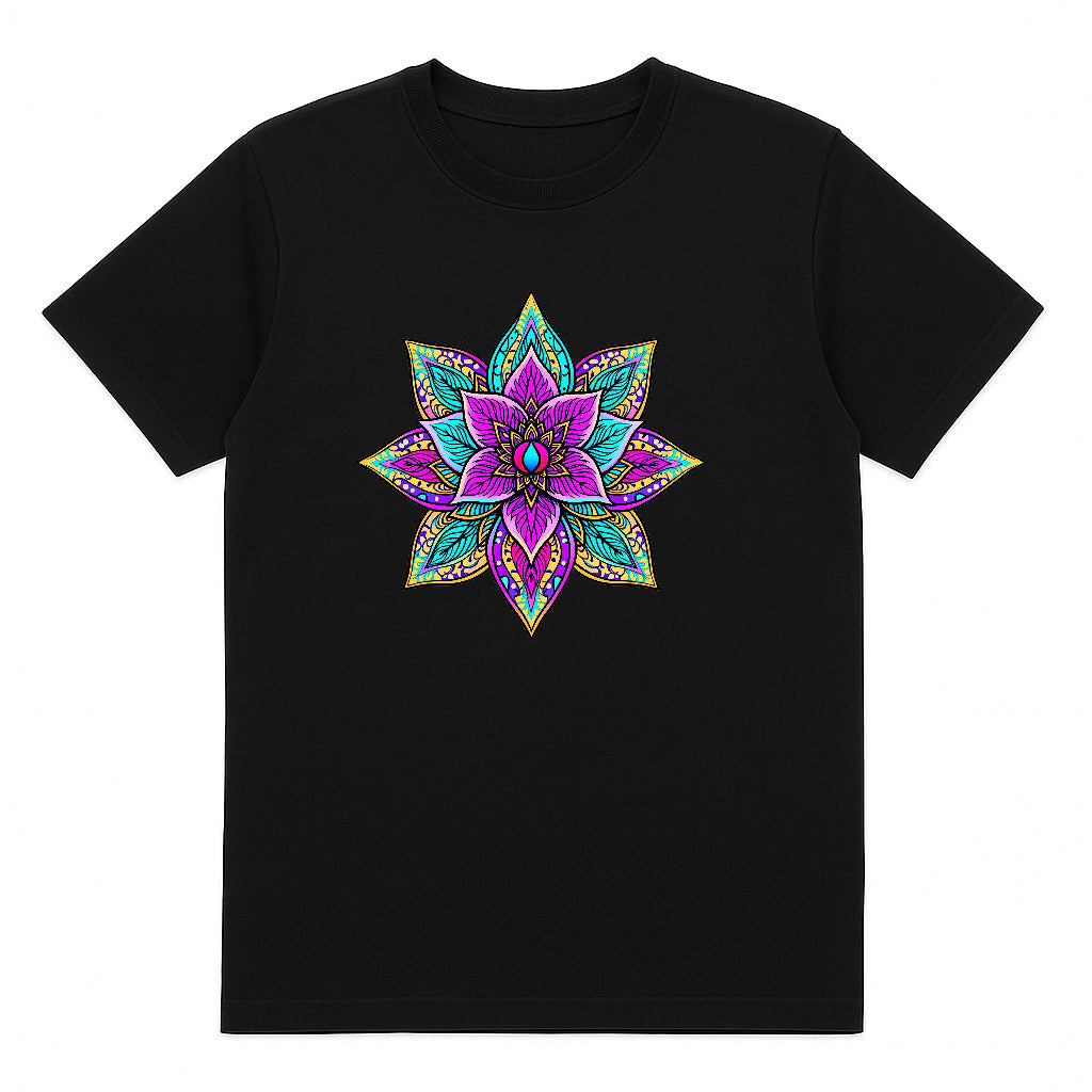 T-shirt Radiant Lotus Black Men's