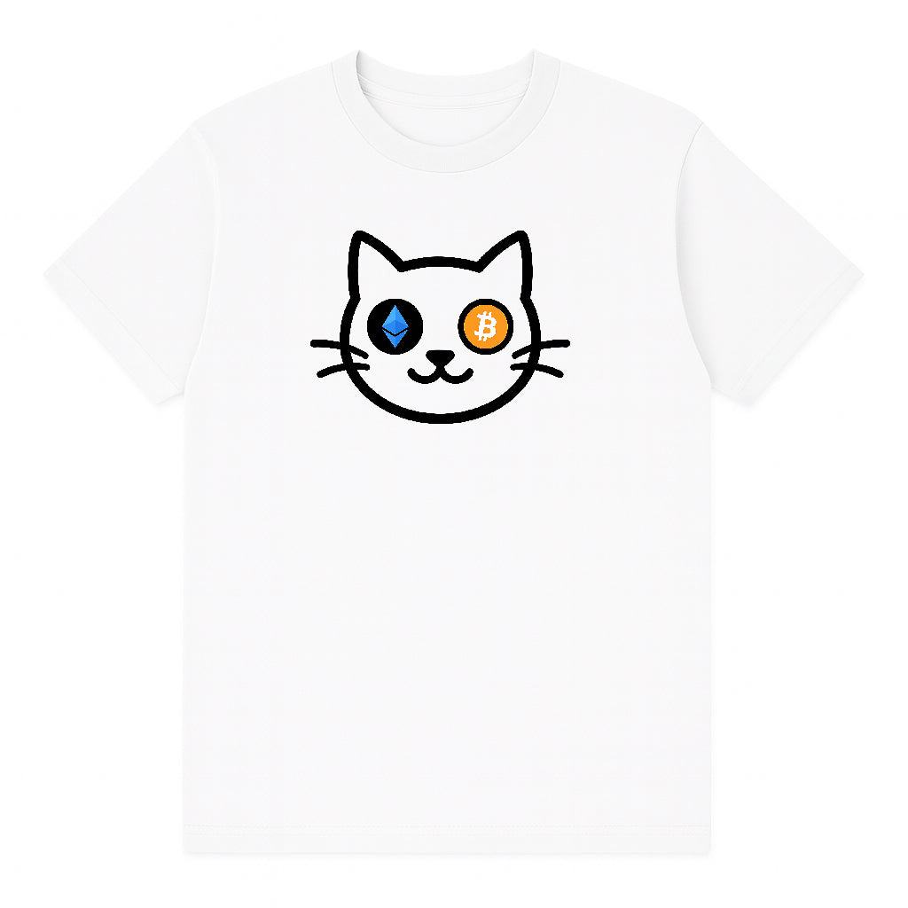 T-shirt Bit Cat White Men's