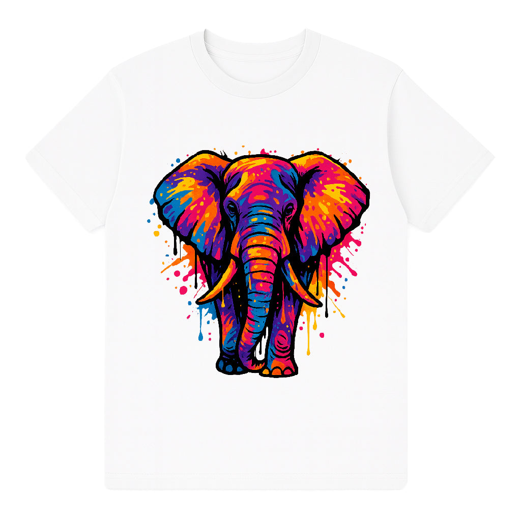 T-shirt Elephant Giant Spirit White Men's